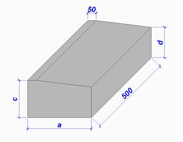 Блоки бетонные прикромочные фото 1