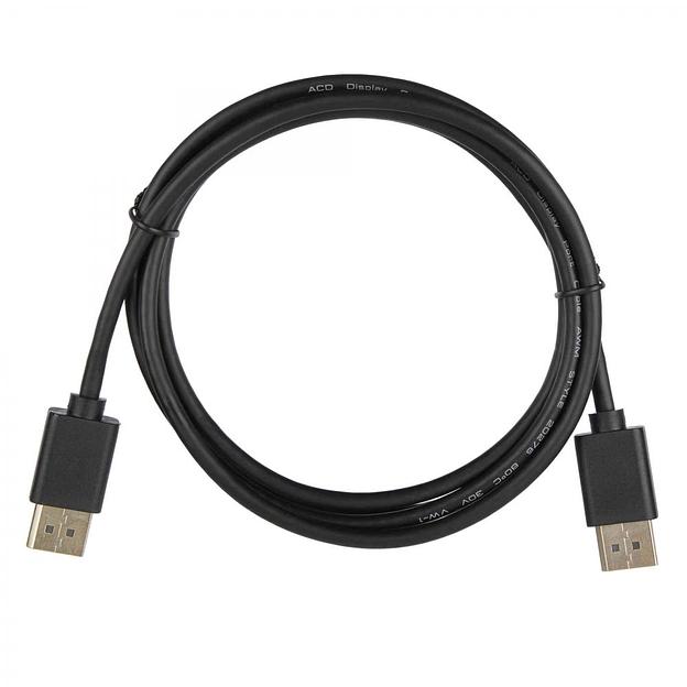 Кабель ACD Кабель ACD-DDPM2-18B |ACD-DDPM2-18B| DisplayPort 1.2, Golden Plated,20m/20m, Черный, 1.8м (742354) фото 1