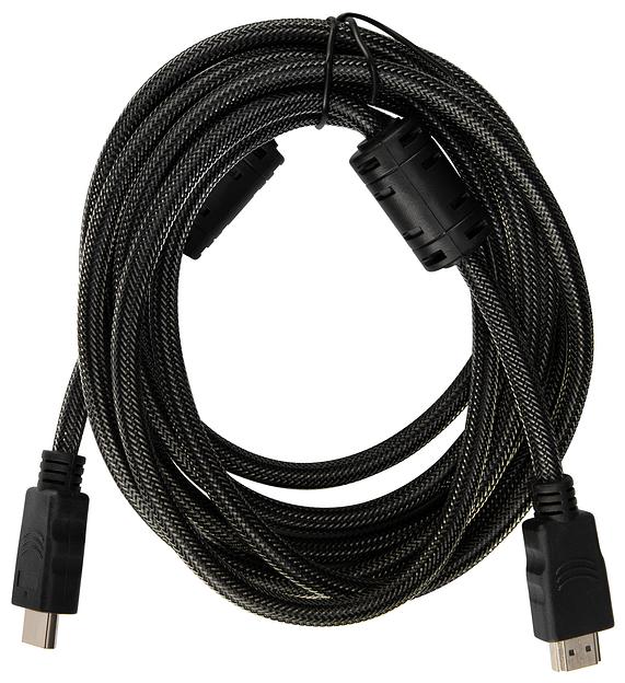 Кабель аудио-видео Buro HDMI (m)/HDMI (m) 3м. феррит.кольца Позолоченные контакты черный (HDMI-V1.4-3MC) фото 1