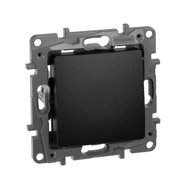 Выключатель одноклавишный, автоматические клеммы, Etika, 10AX, 250В~, антрацит Legrand 672601 фото 4