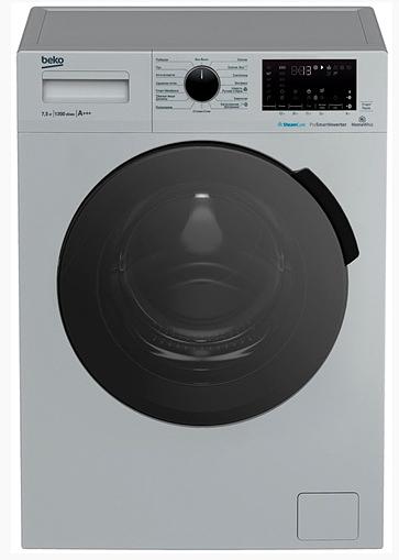 Стиральная машина Beko WSPE7H616S класс: A+++ загр.фронтальная макс.:7.5кг серебристый инвертер фото 1