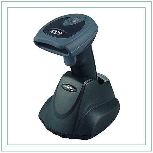 Cino F780BT RS темный - Сканер Штрих-кода беспроводной. в комплекте с базовой станцией фото 1