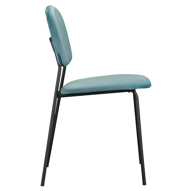 Стул Tilla, велюр, темно-бирюзовый фото 4