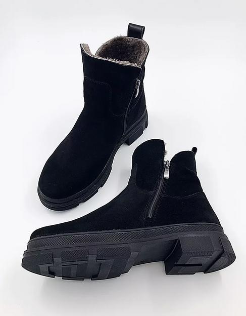 Ботинки BuzShoes черные замшевые ОПТ фото 6