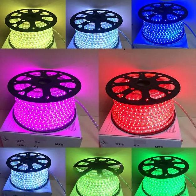 Светодиодная лента SMD 5050 RGB 220 V ОПТ фото 1