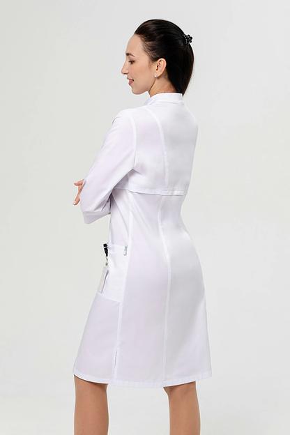 Халат медицинский женский DB2-92-24-3 белый, опт фото 5