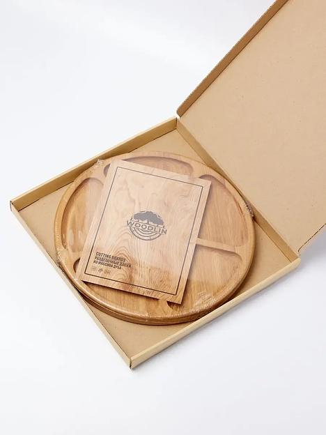 Менажница деревянная Woodlin «Панаро» 28 см ОПТ фото 4