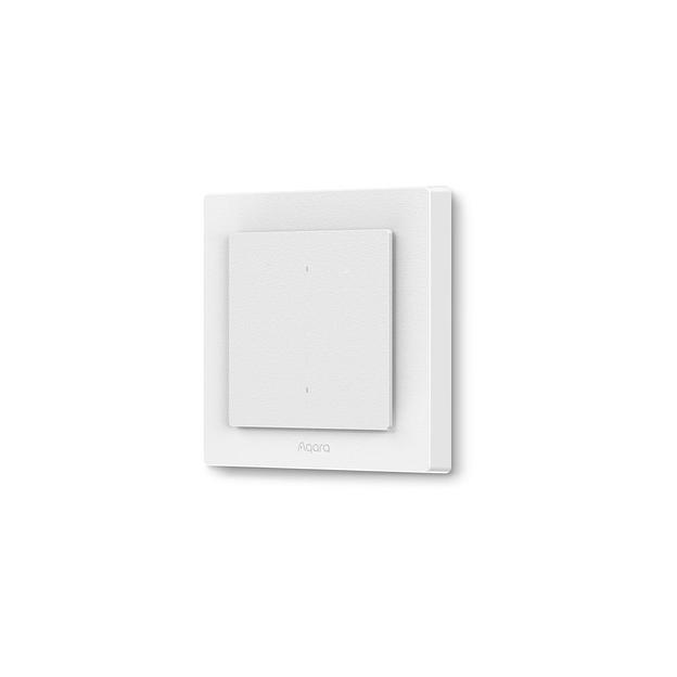 Умный выключатель AQARA H2 WS-K07D, двухклавишный, белый фото 1
