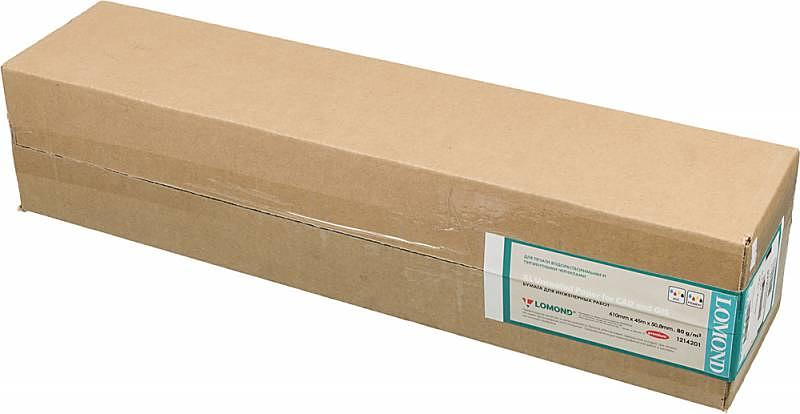 Бумага Lomond офсетная "Премиум" 1214201 24"(A1) 610мм-45м/80г/м2/белый втулка:50.8мм (2") фото 1