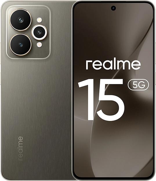 Смартфон Realme RMX5106 15 256Gb 12Gb черный моноблок 3G 4G 6.78" 1264x2780 Android 15 50Mpix 802.11 a/b/g/n/ac/ax/be NFC GPS GSM900/1800 GSM1900 фото 1