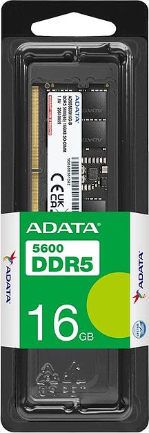 Память DDR5 16GB 5600MHz A-Data AD5S560016G-S RTL PC5-44800 CL46 SO-DIMM 262-pin 1.1В single rank Ret фото 2