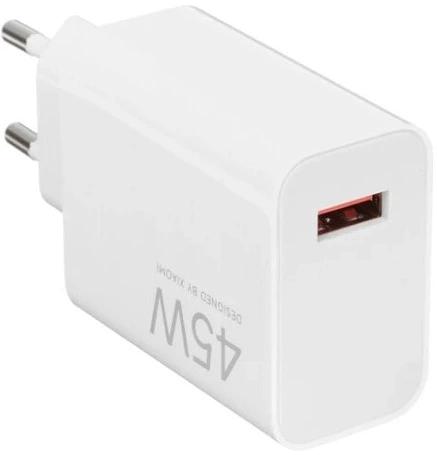 Сетевое зар./устр. Xiaomi BHR07SLEU 45W 4.1A (PD) USB-A универсальное белый фото 1
