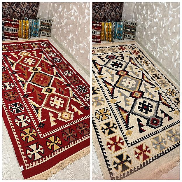 Тканевый двухсторонний ЭКО ковер 60х90 см фото 1