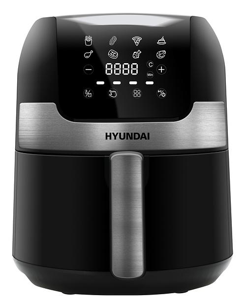 Аэрогриль Hyundai HYF-3555 1500Вт черный/серебристый фото 1