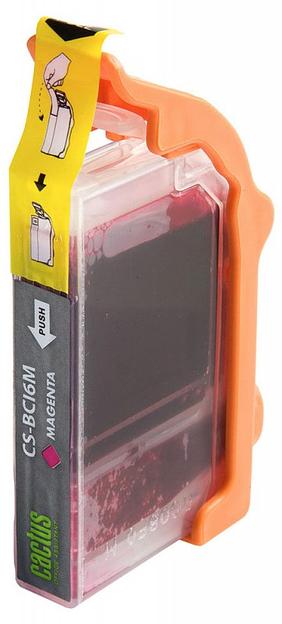Картридж струйный Cactus CS-BCI6M пурпурный (12мл) для Canon S800/S820/S900/S9000/i550/i560/i860/i865/i905D/i950S/i960x/i965/i990/i9100/i9950/JX500/MP750/MP760/iP600D/iP3000/iP600D/iP8500/BJC-8200 фото 2