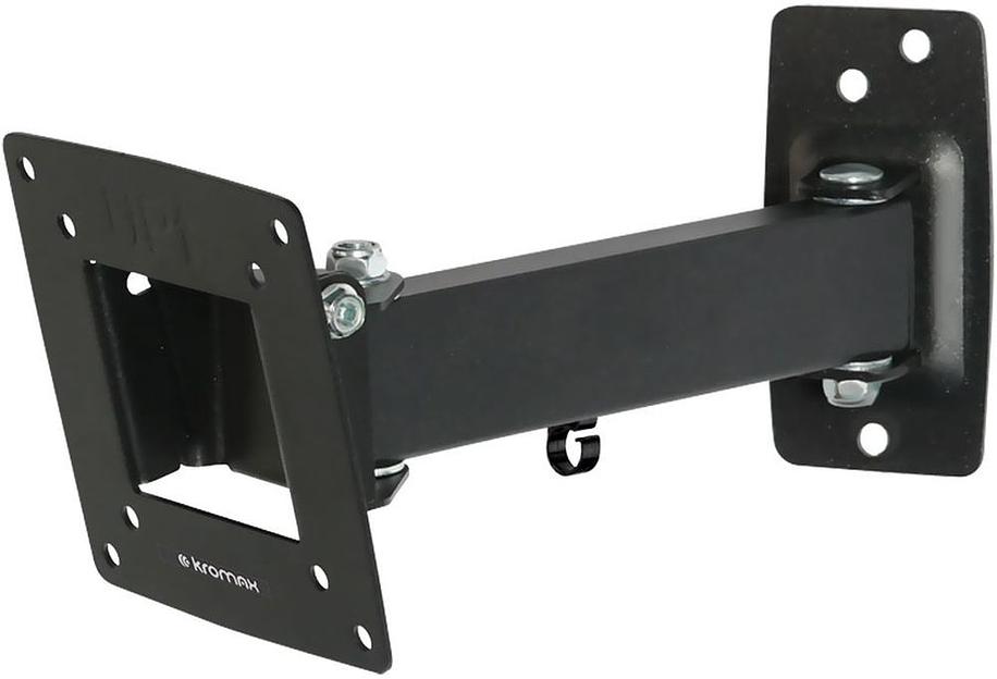 Кронштейн для телевизора Kromax OPTIMA-103 черный 10"-28" макс.25кг настенный поворотно-выдвижной и наклонный фото 1