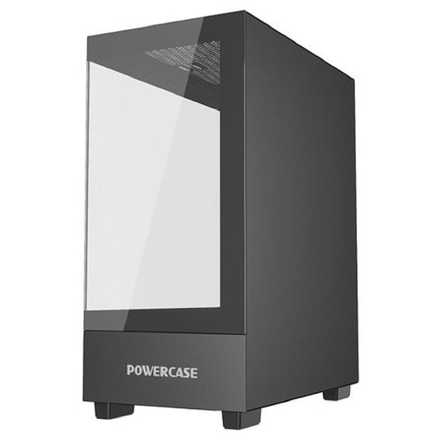Powercase Vision Micro M, Tempered Glass, чёрный, mATX (CVMMB-L0) фото 1