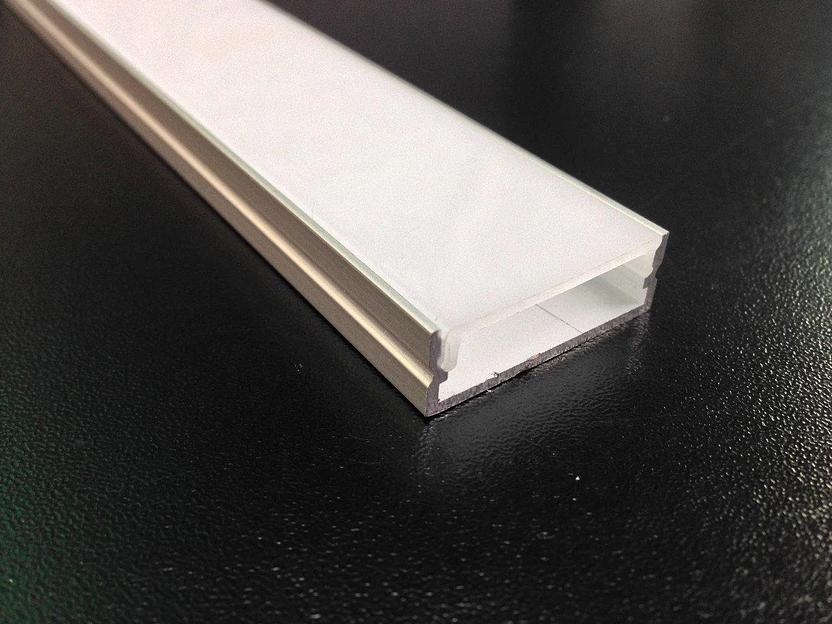 Накладной 30х10 мм алюминиевый профиль для светодиодной ленты фото 3