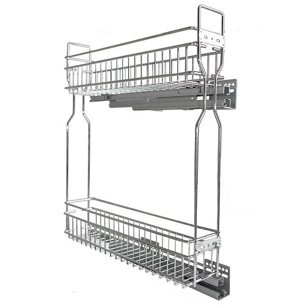 Бутылочница в базу "150" 95*450*500мм, скрытый монтаж с дов., правая Lotti (с напр.) фото 1