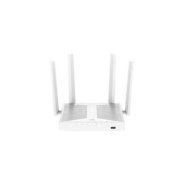 Wi-Fi роутер CUDY WR1300S, Wi-Fi 5, AC1200, 2.4/5ГГц, 4 LAN, белый фото 1