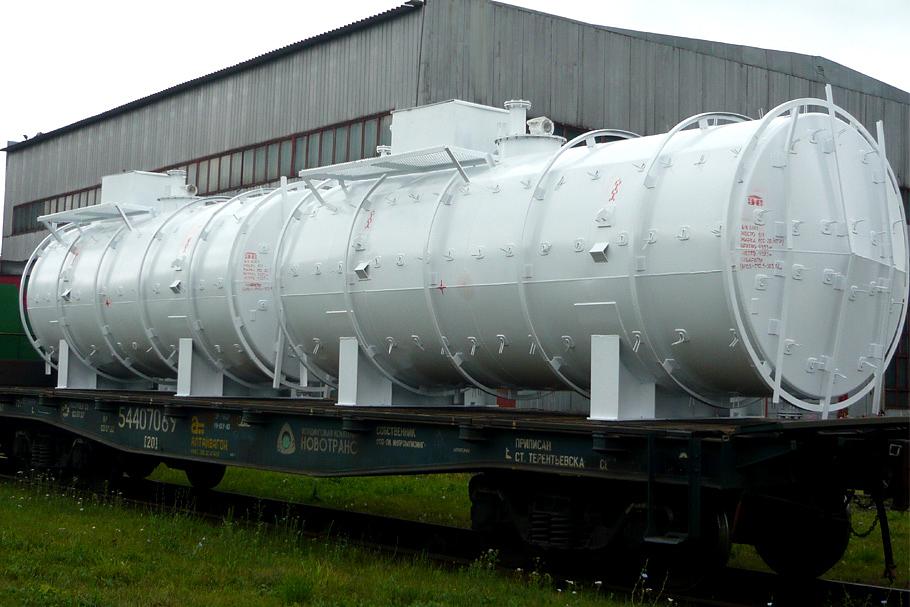 Резервуары горизонтальные стальные цилиндрические одностенные и двухстенные для хранения нефтепродуктов 3-25 м³ фото 1