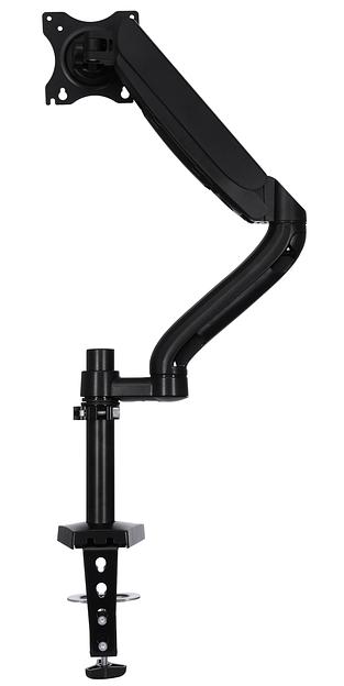 Кронштейн для мониторов ЖК Buro M10 черный 15"-32" макс.9кг крепление к столешнице поворот и наклон фото 4