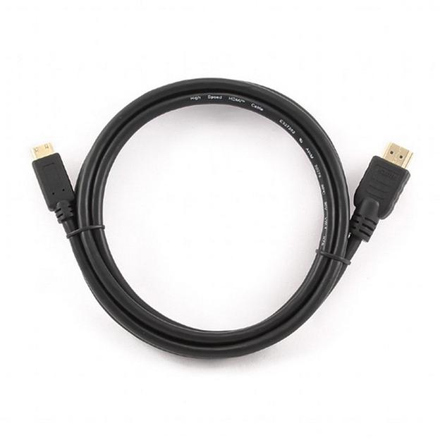 Кабель Cablexpert Кабель HDMI-miniHDMI Cablexpert CC-HDMI4C-6, v1.4, 19M/19M, 1.8м, 3D, Ethernet, черный, позол.разъемы, экран, пакет фото 2