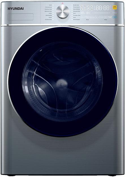 Стиральная машина Hyundai WMD9413 класс: B загр.фронтальная макс.:10кг темно-серебристый фото 1