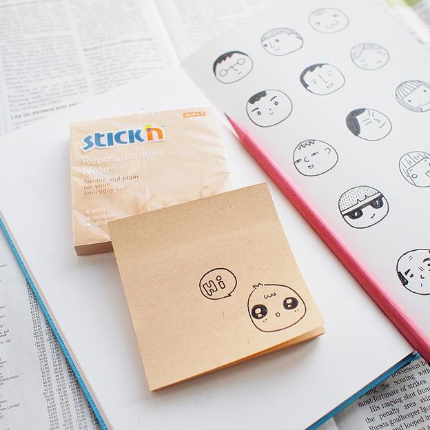 Блок самоклеящийся бумажный Stick`n 21639 76x76мм 100лист. 62г/м2 Kraft Notes фото 2