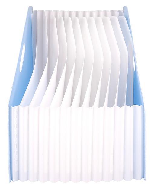 Лоток вертикальный Deli EB41102 Macaron 13отд. складной для бумаг A4 ассорти полипропилен фото 6