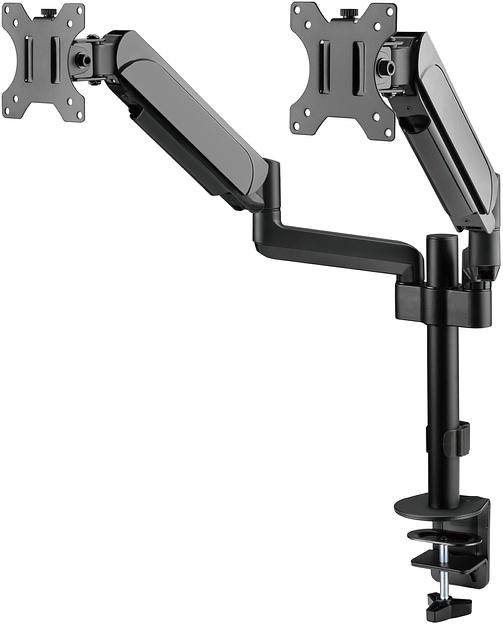 Кронштейн для мониторов ЖК Digma D-MM202D черный 17"-32" макс.9кг крепление к столешнице поворот и наклон фото 1