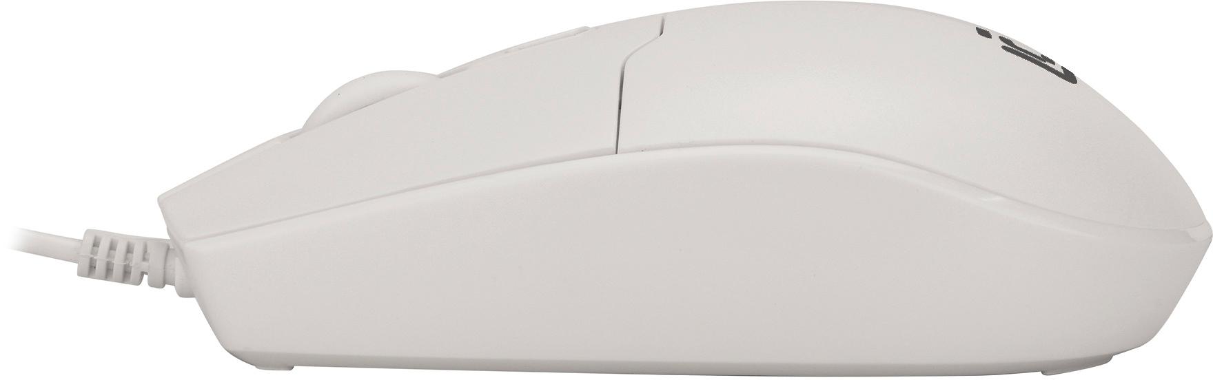 Мышь Оклик 147M белый оптическая (2000dpi) USB фото 2