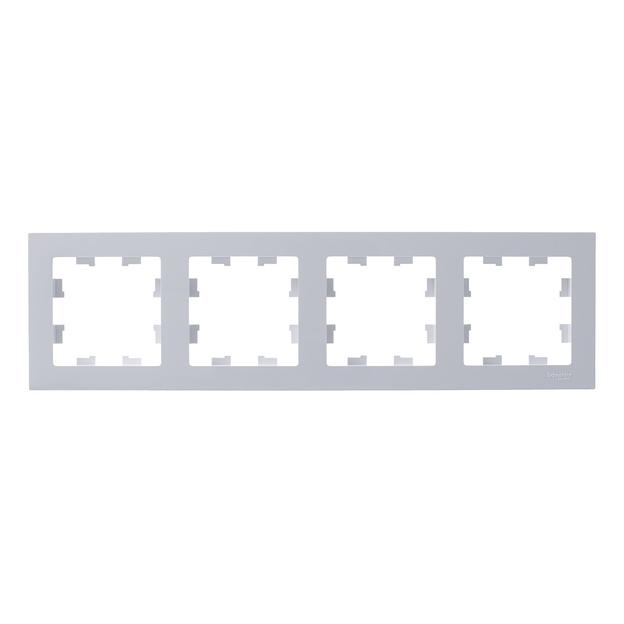 Systeme electric ATN000104 ATLASDESIGN 4-постовая РАМКА, универсальная, БЕЛЫЙ фото 4
