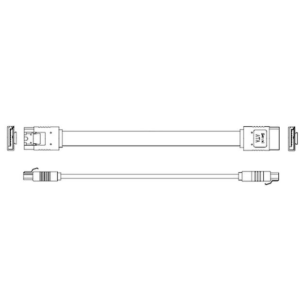 Кабель Advantech 1700018971 M Cable SATA 7P/SATA 7P 15CM 180/180 W/ фото 1