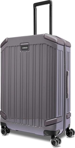 Чемодан Piquadro POP BV4427POP/GR 46x69x27см 67л. 4.43кг. поликарбонат/алюм. серый глянц. фото 2