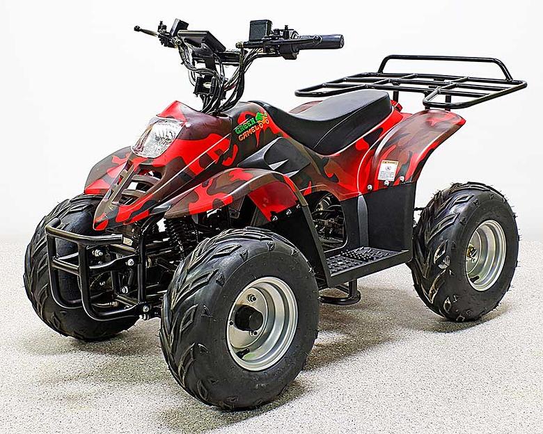 Квадроцикл GreenCamel Гоби K70 (36V 800W R7 Дифф) быстросъём, армейский красный фото 1