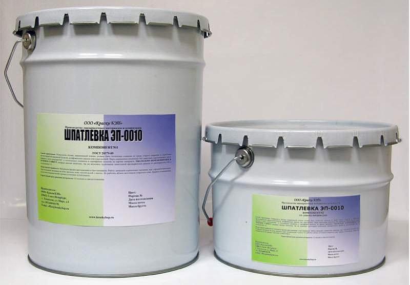 Шпатлевка ЭП-0010 красно-коричневая фото 1