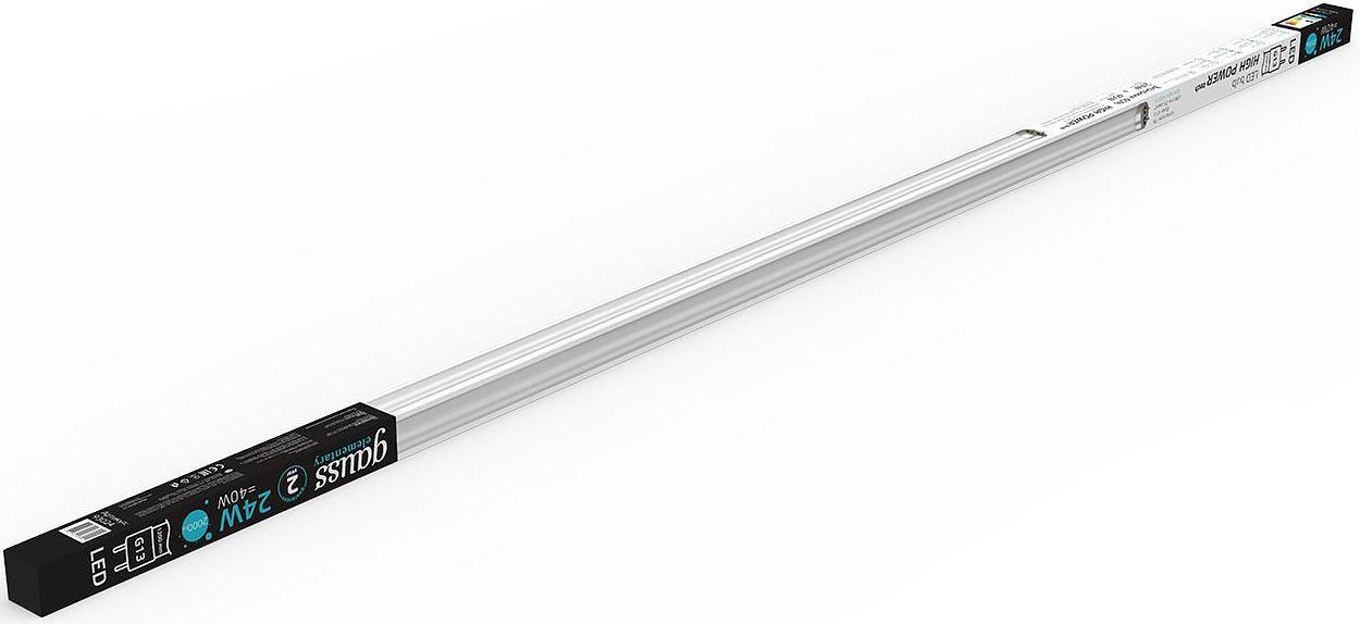 Лампа светодиодная Gauss Elementary 93024 24Вт цок.:G13 трубка 220B 4000K св.свеч.бел.нейт. (упак.:1шт) фото 5