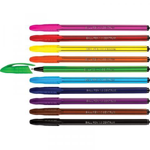 Набор шариковых ручек 1,0мм, 10 цветов, Centrum фото 1