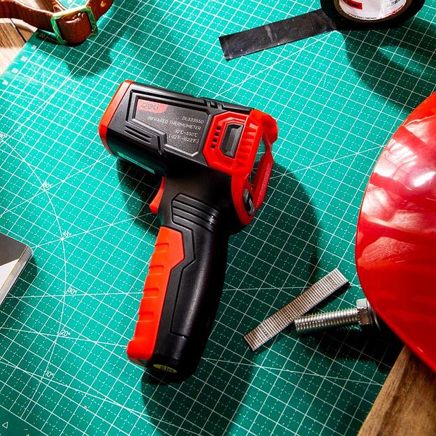 Инфракрасный пирометр (термометр) с цветным дисплеем Deli DL333550 -40…600°C фото 6