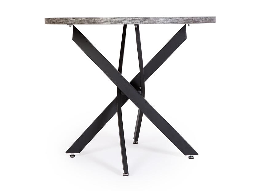 Стол Сингапур 90×90×75 см чёрный муар, сосна пасадена фото 4