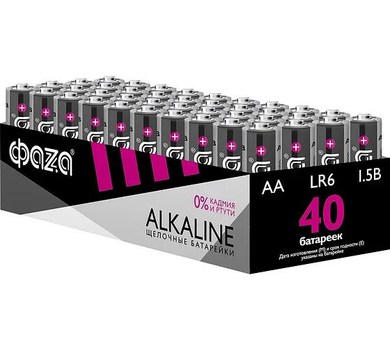 Элемент питания LR 6 (AA) алкалиновая уп. 40 шт. Alkaline Pack-40 фото 1