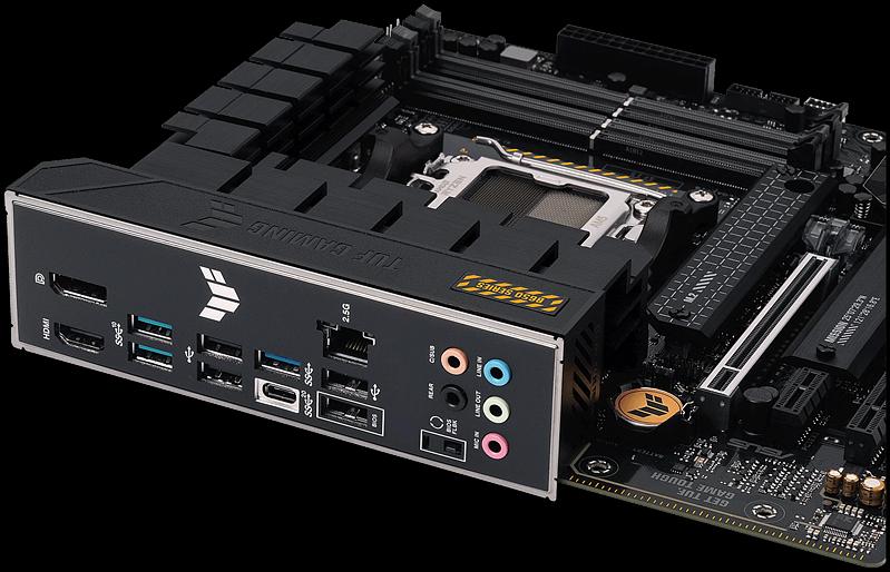 Материнская плата ASUS TUF GAMING B650M-PLUS, Socket AM5, B650, 4*DDR5, HDMI+DP, 4xSATA3 + RAID, M2, Audio, Gb LAN, USB 3.2, USB 2.0, mATX; 90MB1BF0-M0EAY0 (TUF GAMING B650M-PLUS) фото 6