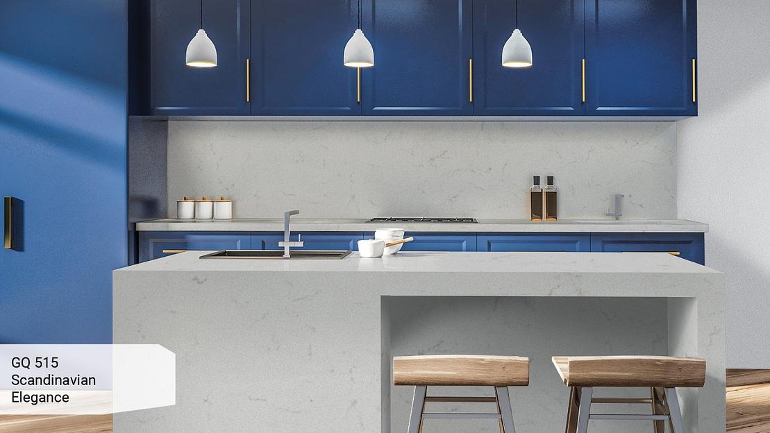 Кварцевый камень Grandex quartz «GQ 515 Scandinavian Elegance» ОПТ фото 4