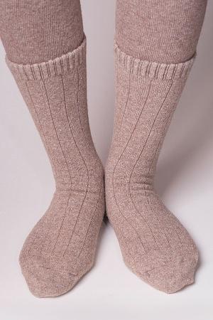 Носки из натуральной шерсти демисезонные TOD Оймс цвет коричневый фото 1