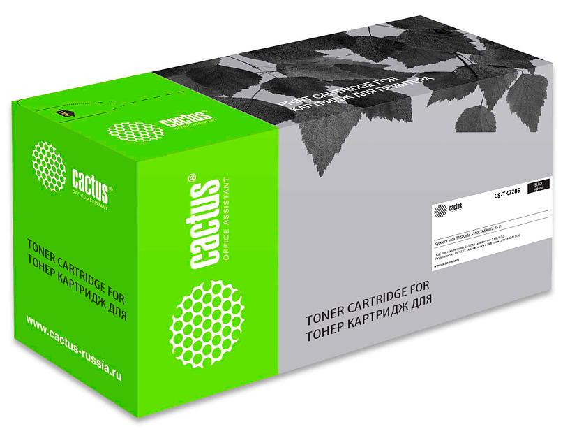 Картридж лазерный Cactus CS-TK7205 черный (35000стр.) для Kyocera Mita TASKalfa 3510i, TASKalfa 3511i фото 1