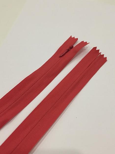 Молния потайная 50см.  Коралловый фото 1