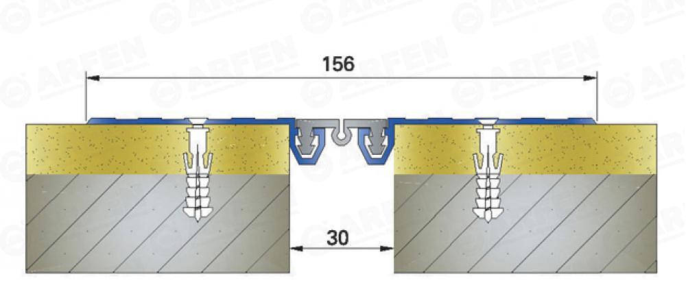 Деформационный шов Arfen «AR 251-030» ОПТ фото 2