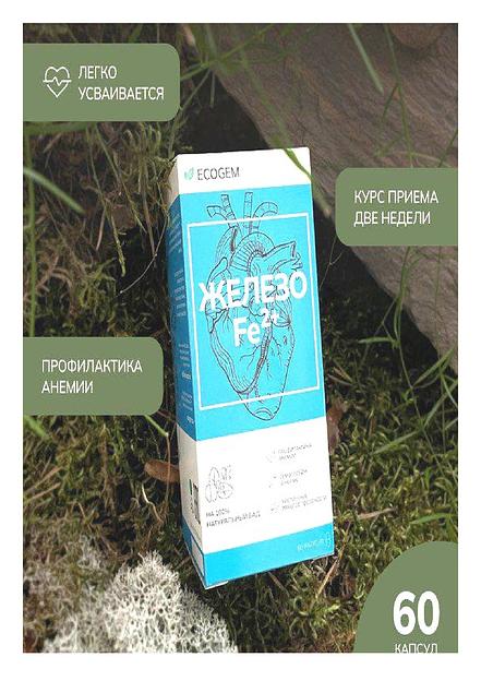 Комплекс гемового железа Ecogem «Железо Fe2+» фото 1