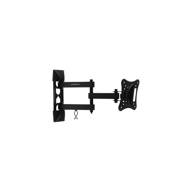 Кронштейн для телевизора ULTRAMOUNTS UM895, 13-27", настенный, поворотно-выдвижной и наклонный, черный фото 1